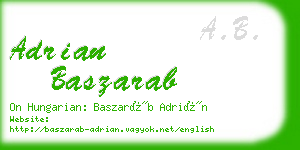 adrian baszarab business card